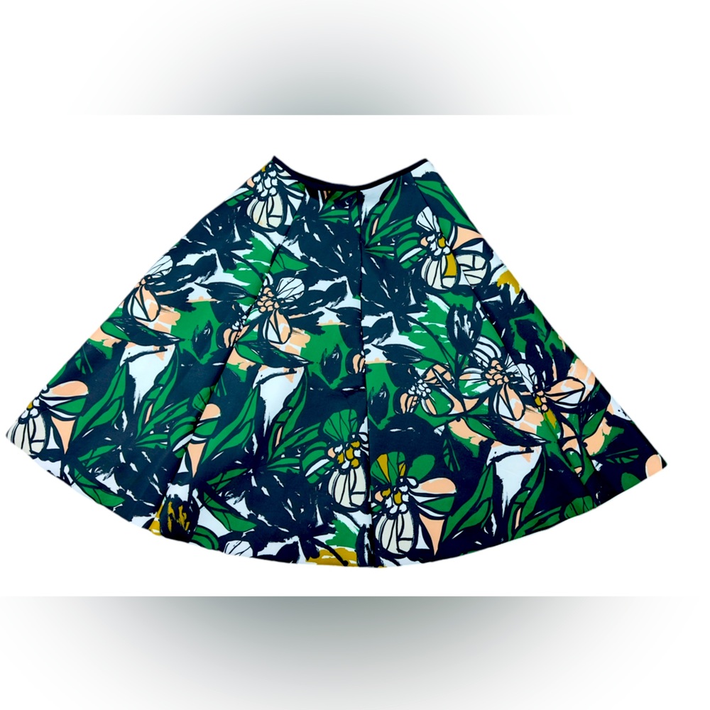H&M Floral Neoprene Skirt